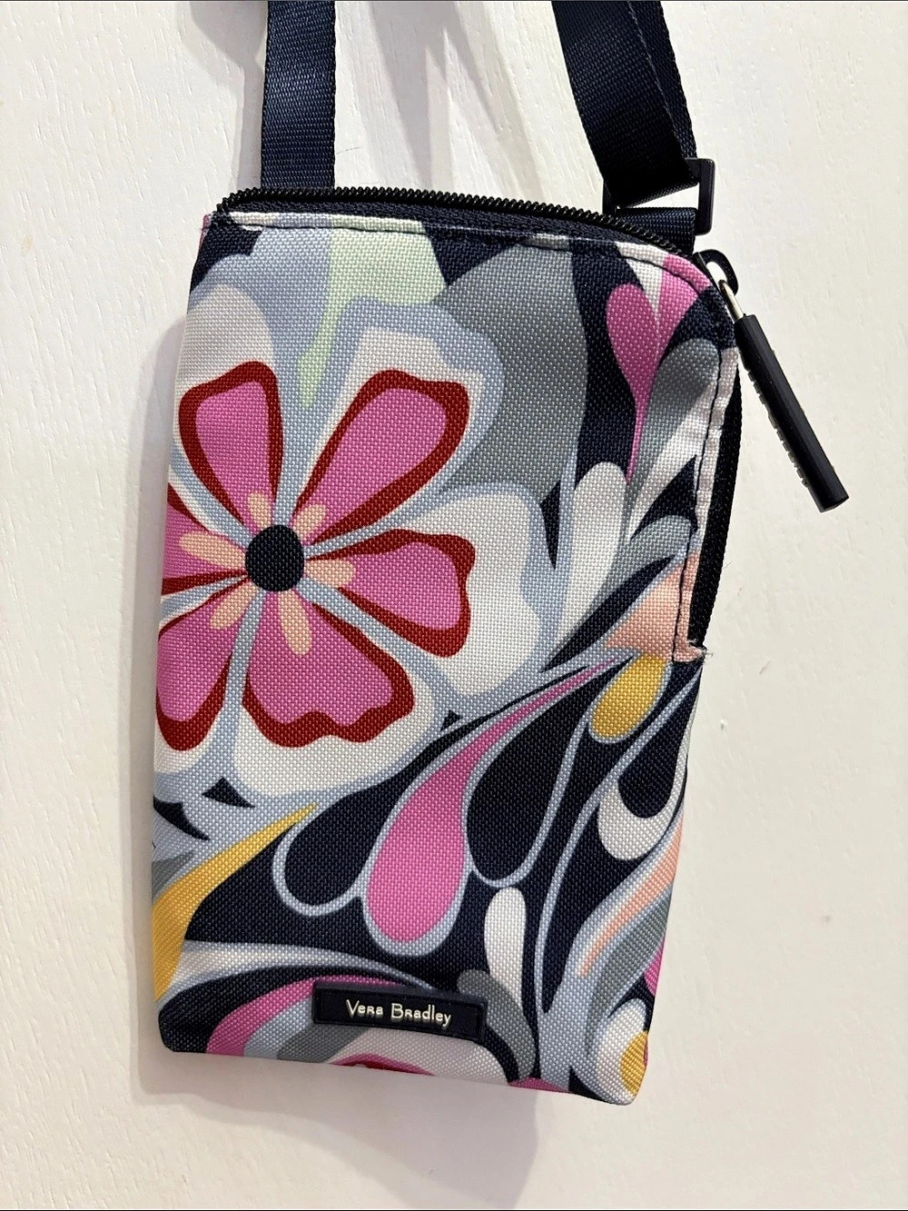Vera Bradley RFID All in One Crossbody Bag Black & Pink
